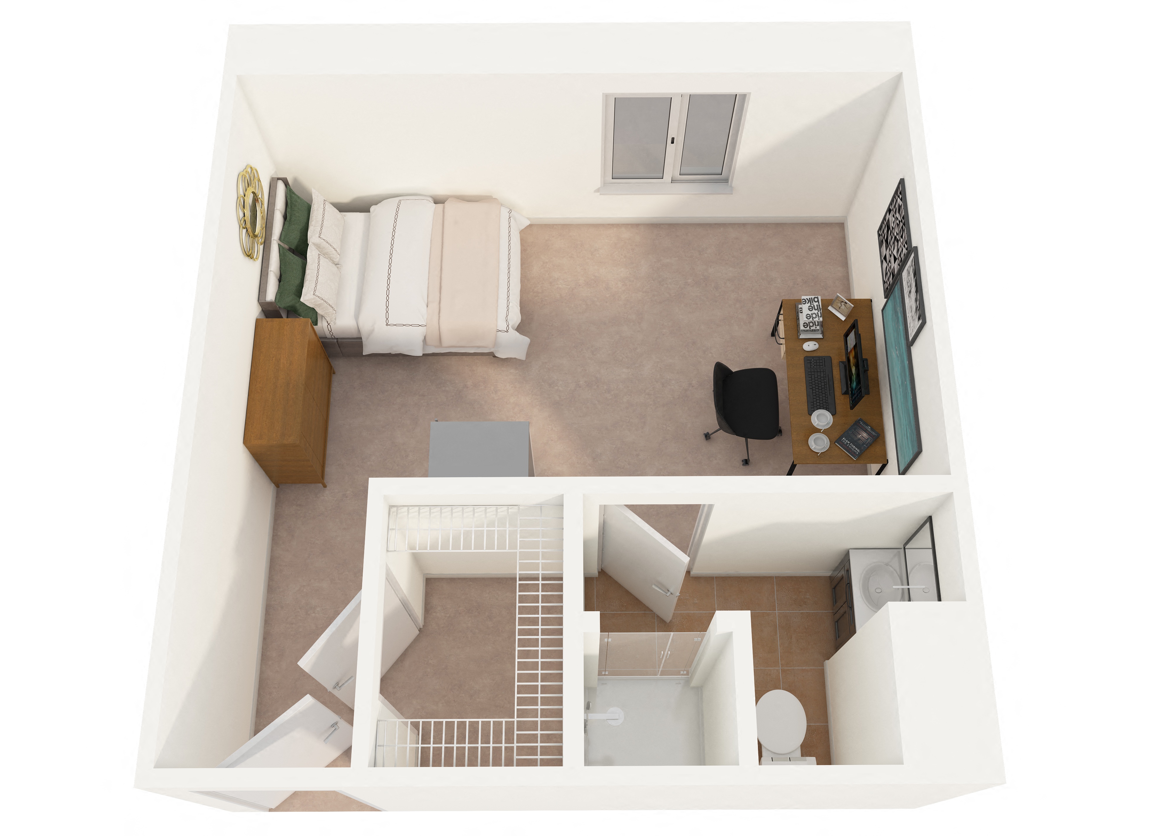 Axis on 36th Street - Single Deluxe Floor Plan Picture